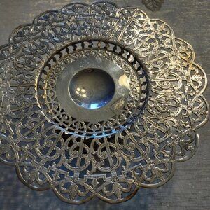 Forbes Silver Co Sheffield Reproduction Silverplate Cake Stand